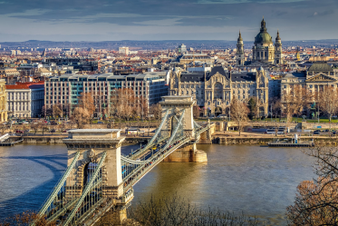 Puente de las Cadenas Széchenyi en Budapest