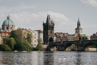 Atracción principal de Praga después de Salzburgo-paseo en tren por Praga